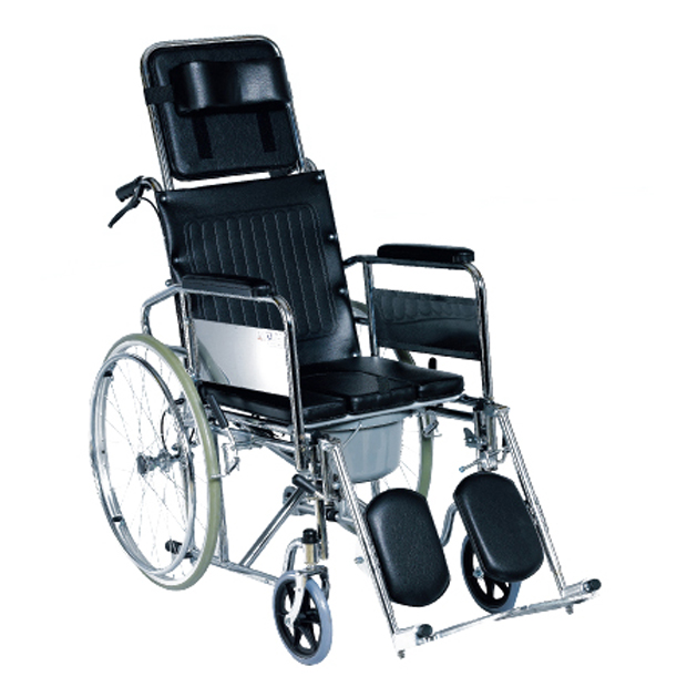 RECLINING COMMODE WHEELCHAIR R609GC RECLINING COMMODE WHEELCHAIR R609GC